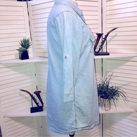 Vintage Y2K jeans shirt dress sz 1XL - Picture 4 of 9